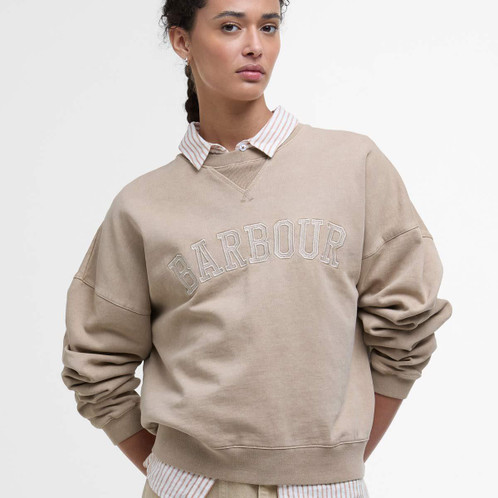 Praline Barbour Womens Millie Sweatshirt Front