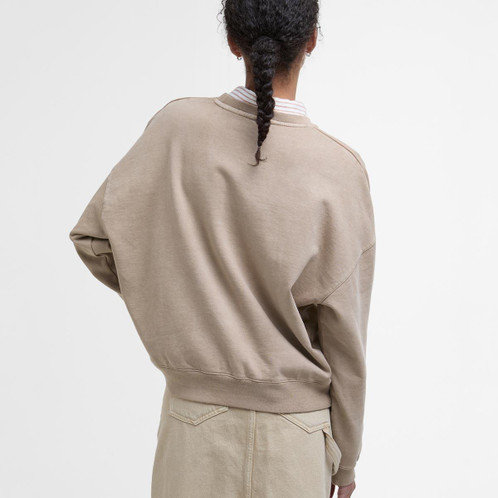 Praline Barbour Womens Millie Sweatshirt Back