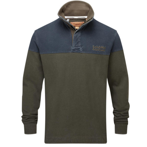 Peat Green Schoffel Mens Helford Heritage Sweatshirt
