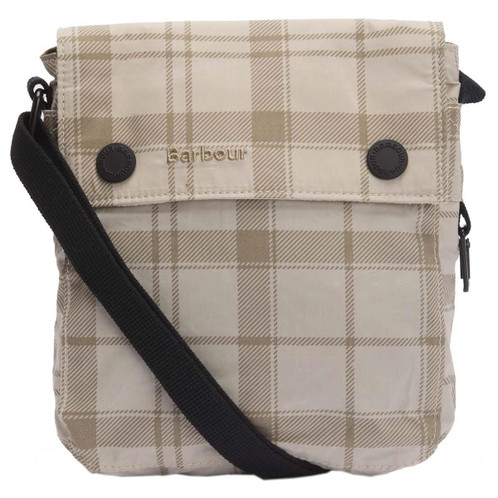 Mist Tartan Barbour Transport Crossbody Bag