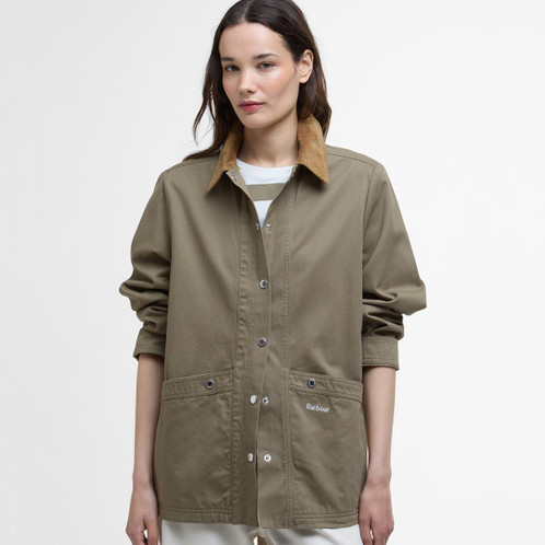 Dusky Green Barbour Womens Sonnie Casual Jacket Front