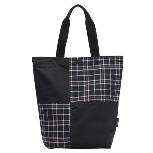 Navy Barbour Transport Patchwork Tote Bag