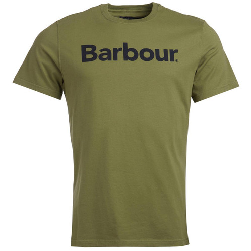 Green Barbour Mens Logo Tee 