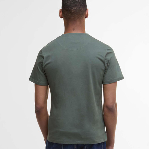 Thyme Barbour Mens Logo Tee Back