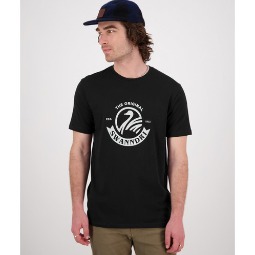 Black Swanndri Mens Original V2 Tee Front