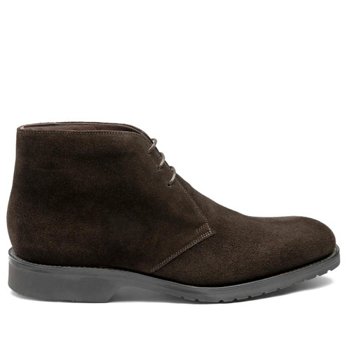 Brown Suede Loake Mens Altman Chukka Boots Side