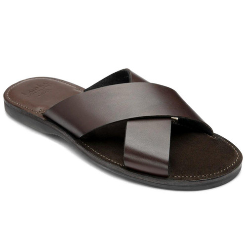 Brown Leather Loake Mens Gozo Sandals