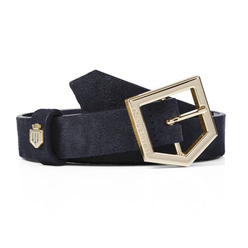 Navy Suede Fairfax & Favor Womens Sennowe Belt