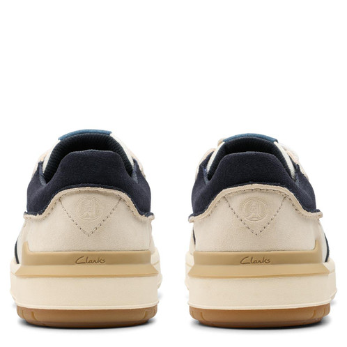 Navy Combi Clarks Mens Courtlite2 Lo Trainer