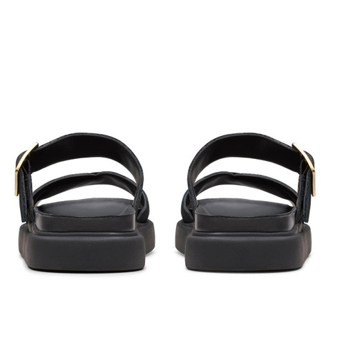 Black Suede Clarks Womens Aristella Mule Sandal