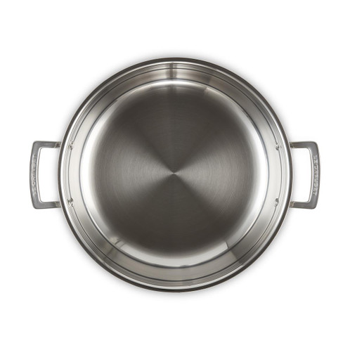 Le Creuset Classic 3-ply Stainless Steel Shallow Casserole with Lid