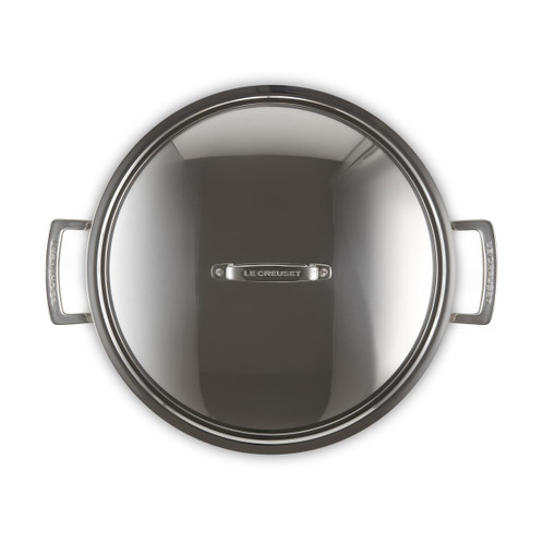 Le Creuset Classic 3-ply Stainless Steel Shallow Casserole with Lid