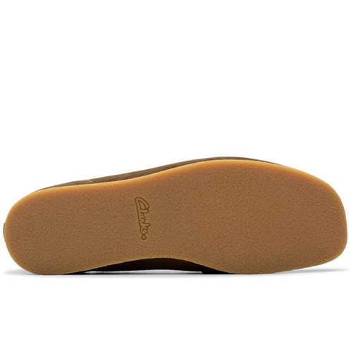 Dark Olive Suede Clarks Mens WallabeeEVO Shoe Sole