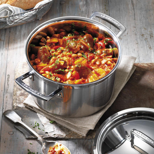 Le Creuset Classic 3-ply Stainless Steel Deep Casserole