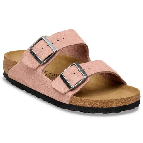 Pink Suede Birkenstock Arizona Suede Leather
