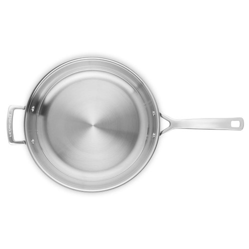 Le Creuset Classic 3-ply Stainless Steel Uncoated Frying Pan with Helper Handle