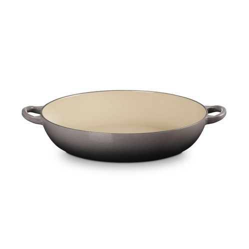 Le Creuset 30cm Cast Iron Shallow Casserole with Grill Lid