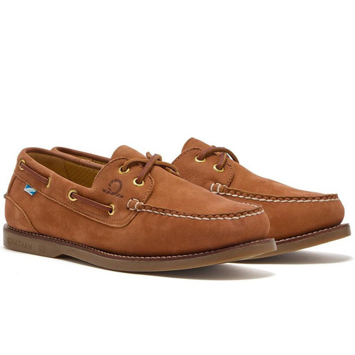 Tan Chatham Mens Lyme G2 Deck Shoes