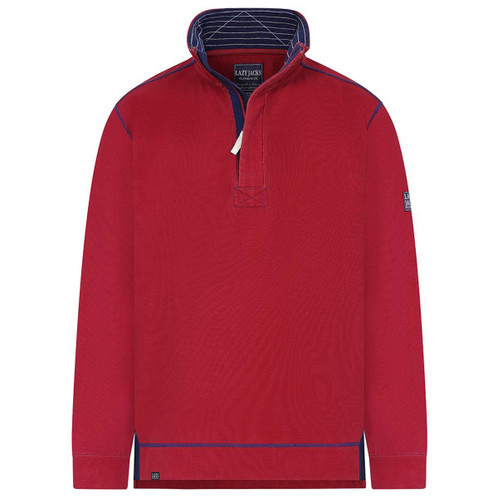 Rouge Lazy Jacks Mens LJ700 Pique 1/4 Zip Sweatshirt
