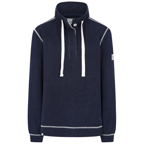 Twilight Lazy Jacks Womens LJ301 Pique Button Neck Sweatshirt