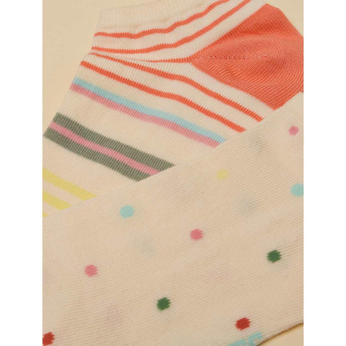 Multi Joules Womens Rilla Set of Two Trainer Socks Detail