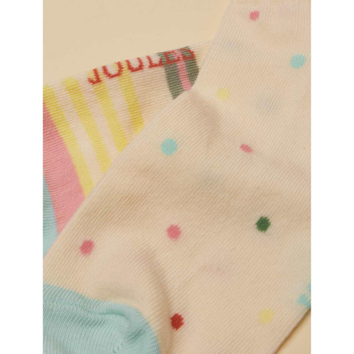 Multi Joules Womens Rilla Set of Two Trainer Socks Pair