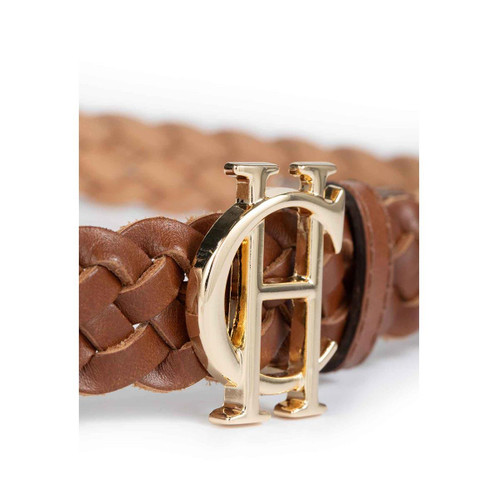 Tan Holland Cooper Womens Plaited Slim Belt Detail
