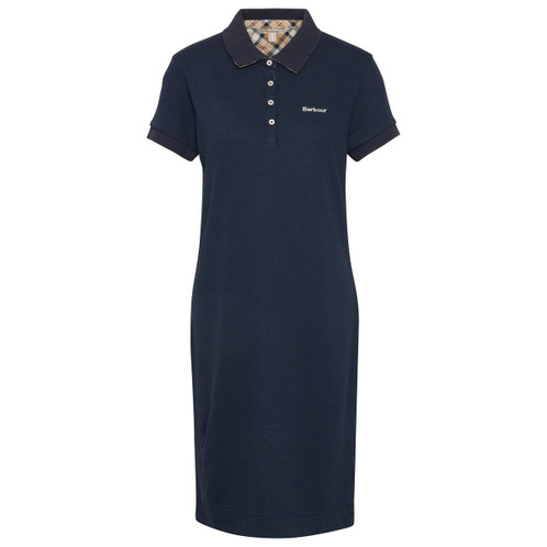 Navy Barbour Womens Polo Dress