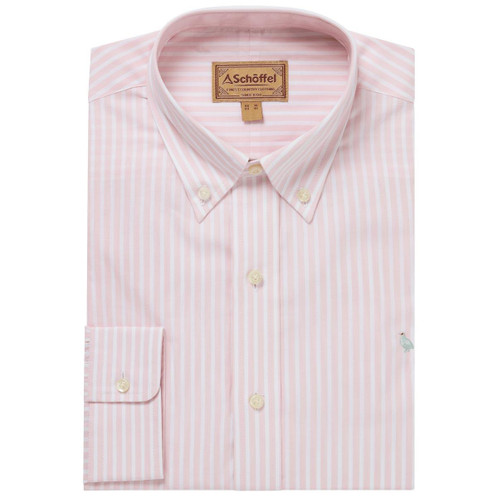 Schoffel Mens Holme Striped Shirt main Mauve blush