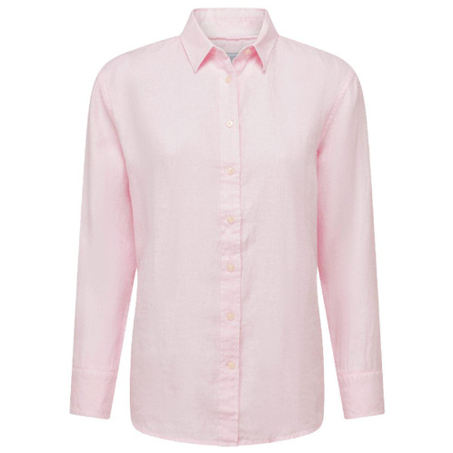 Schoffel Womens Salthouse Linen Shirt main pale pink