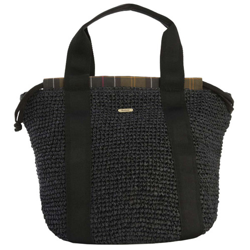 Black Barbour Womens Lily Beach Tote Bag