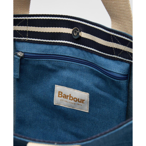 Denim Barbour Womens Emily Denim Tote Bag Inside