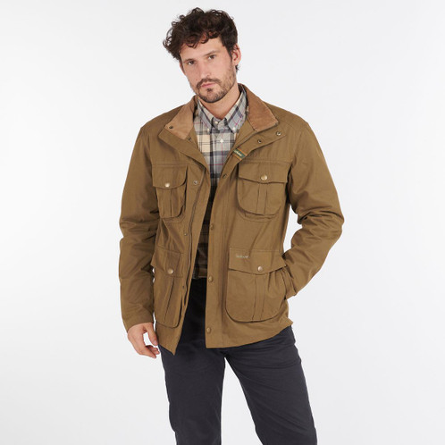 Dark Sand Barbour Mens Sanderling Casual Jacket Front
