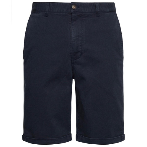 Dark Navy Barbour Mens Washed Twill Chino Short