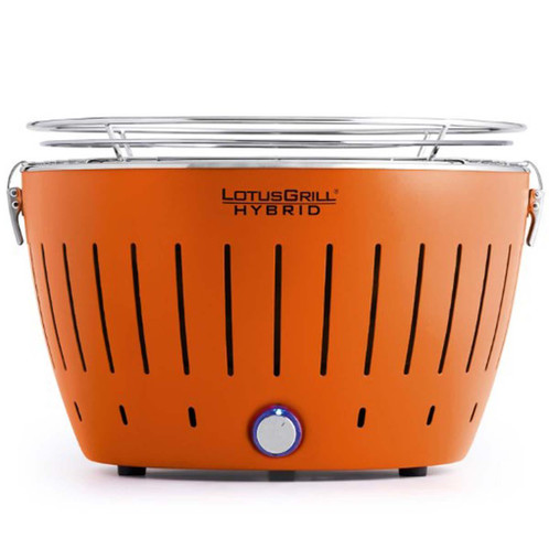 Orange LotusGrill Standard Hybrid BBQ