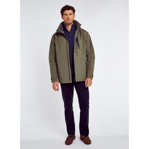 Kelp Dubarry Mens Crossbarry Waterproof Jacket On Model
