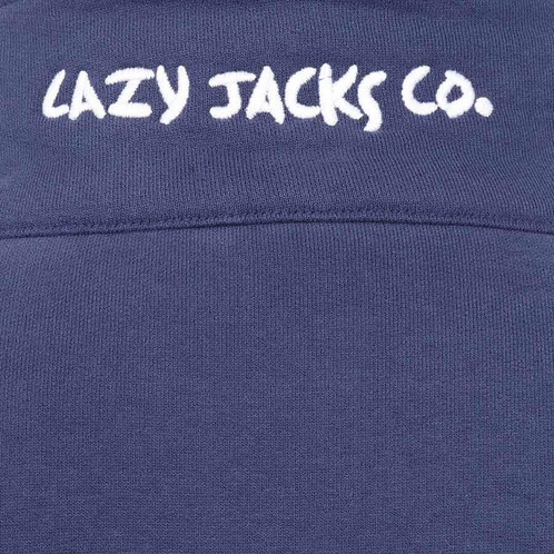 Twilight Lazy Jacks Womens LJ33 Full Zip Plain Sweatshirt Back Neck Detail