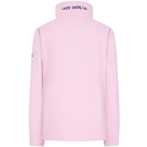 Pink Lazy Jacks Womens LJ33 Full Zip Plain Sweatshirt