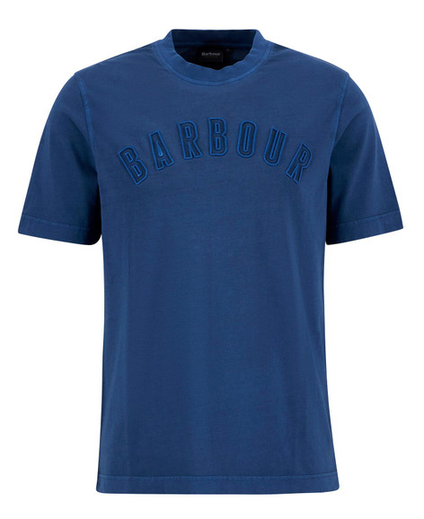 Dark Denim Barbour Mens Banford Relaxed Fit T-shirt