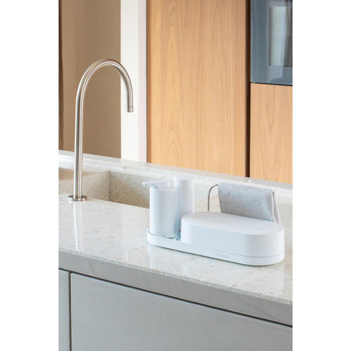 Mineral Fresh White Brabantia SinkStyle Organiser Set of 3 Lifestyle
