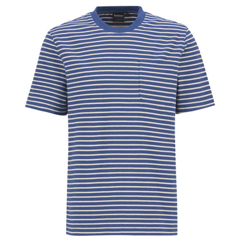 Dark Denim Barbour Mens Frensham Stripe T-Shirt