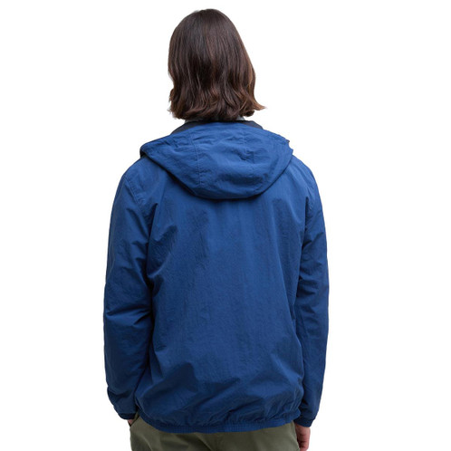 Dark Denim Barbour Mens Riverdale Showerpoof Jacket Back