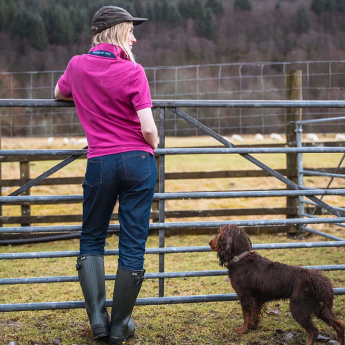 Berry Hoggs Of Fife Cora Ladies Pique Polo Shirt Lifestyle
