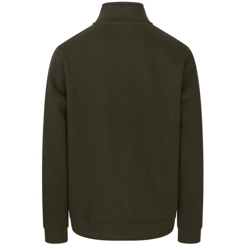 Forest Hoggs Of Fife Mens Galloway 1888 Plain 1/4 Zip Sweatshirt Back