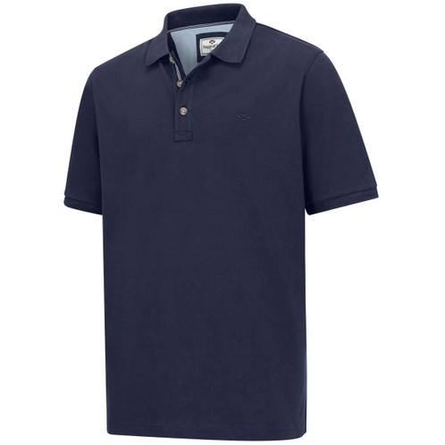 Navy Hoggs Of Fife Mens Newton Pique Polo Shirt