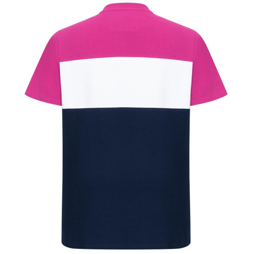 Berry/White/Navy Hoggs Of Fife Womens Darcie Colour Block T-Shirt Back