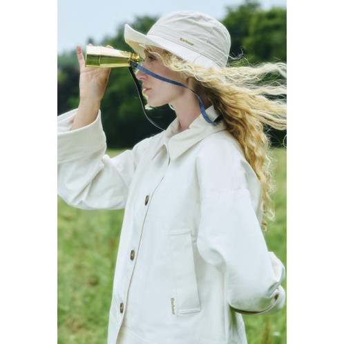 Neutral Barbour Womens Abbey Casual Jacket Lifestyle 2