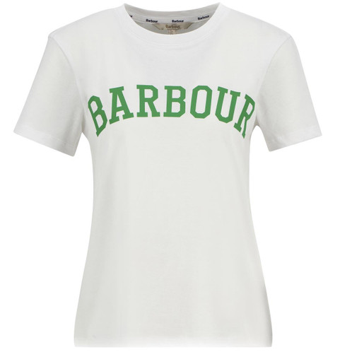 White Barbour Womens Bailey T-Shirt