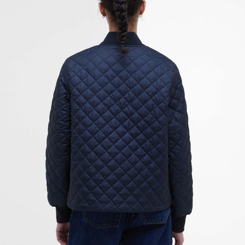 Dark Navy Barbour Womens Reyna Quilted Jacket Back