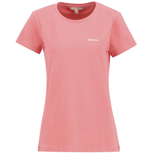 Pink Punch Barbour Womens Saltford T-Shirt